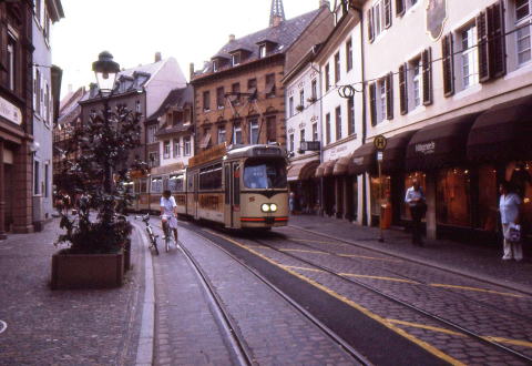 ザルツ通を走る路面電車　30年前