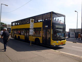 ベルリンの2階建て路線バス