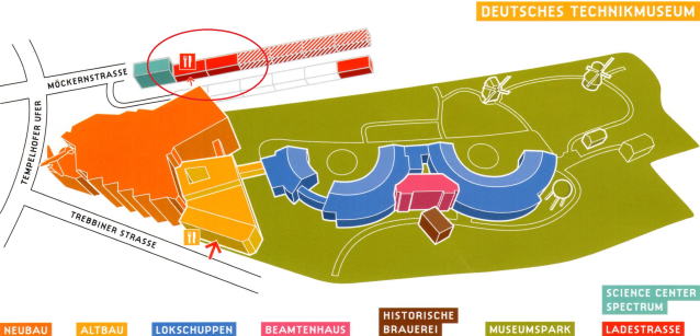 ドイツ技術博物館　配置図