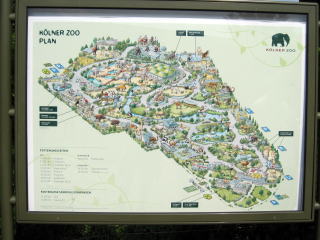 Kölner Zoo　Plan ケルン動物園 案内図　